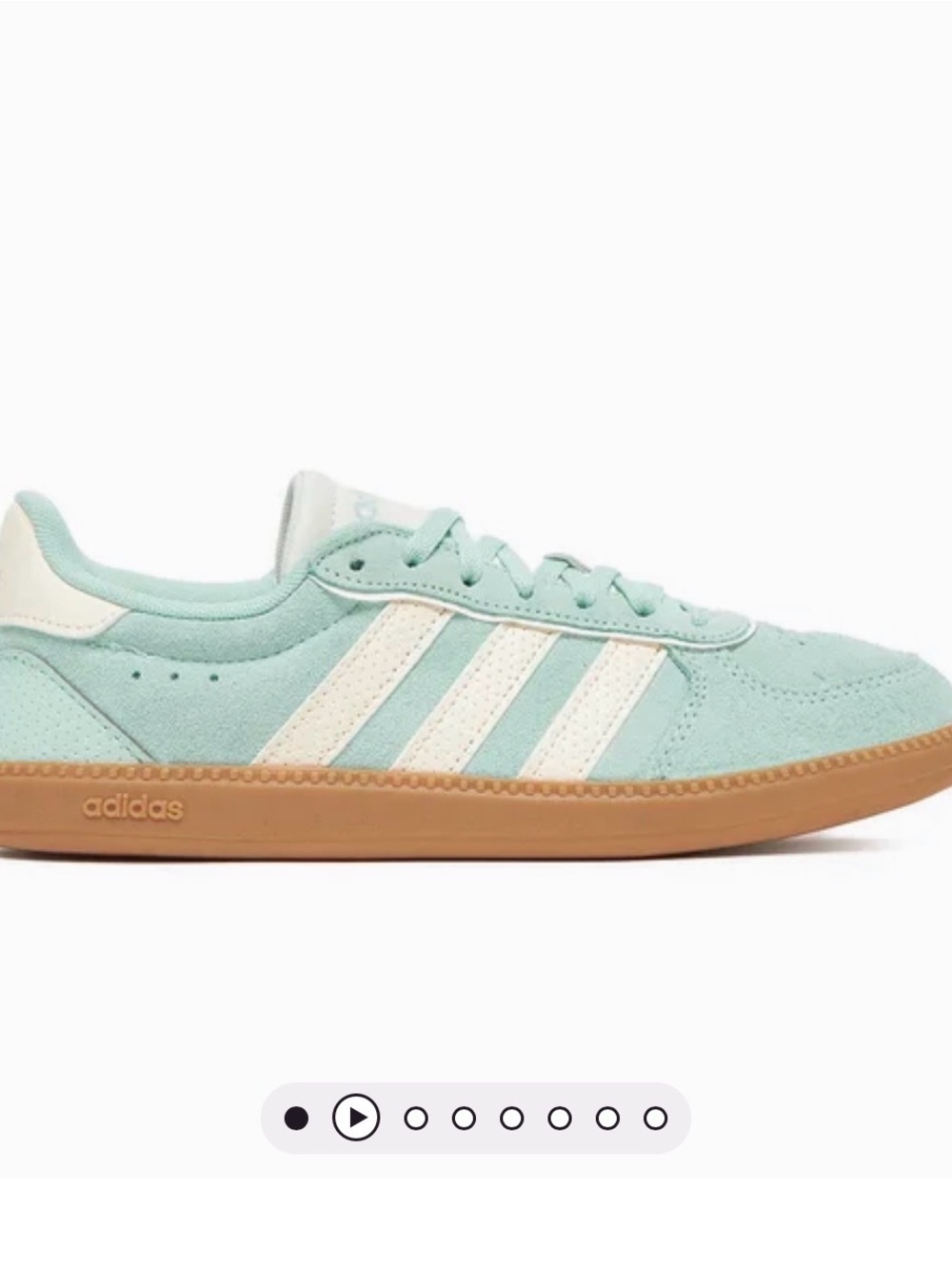 Adidas Breaknet Sleek Suede Aqua Cream Gum Sneakers Women’s 8.5